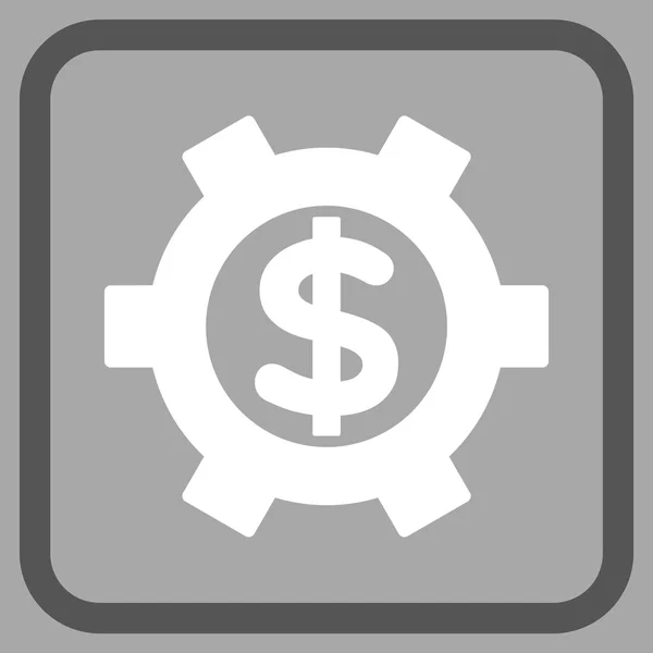 Configuración financiera Vector Icono en un marco — Archivo Imágenes Vectoriales