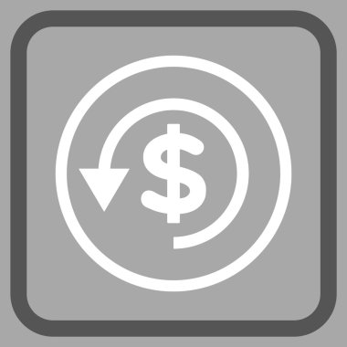 Ters ibraz vektör simgesi bir çerçeve içinde