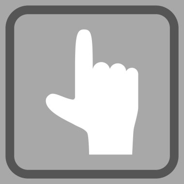 El işaretçisi vektör simgesi bir çerçeve içinde yukarı