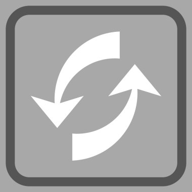 Exchange oklar bir çerçeve içinde simge vektör