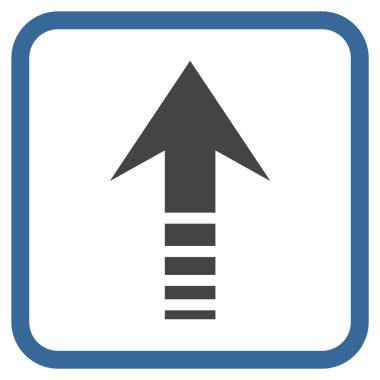 Vektör simgesi bir çerçeve içinde gönder