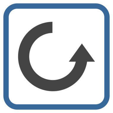 Vektör simgesi bir çerçeve içinde yukarı Döndür