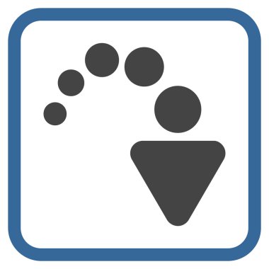 Vektör simgesi bir çerçeve içinde Yinele