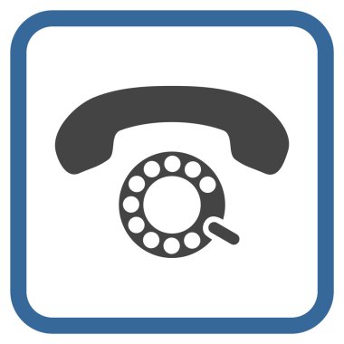 Darbeli aramayı vektör simgesi bir çerçeve içinde