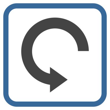 Doğru vektör simgesi bir çerçeve içinde döndürme