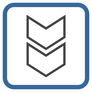 Vektör simgesi bir çerçeve içinde aşağı kaydır