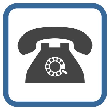 Nabız telefon vektör simgesi bir çerçeve içinde