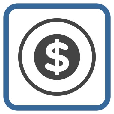 Finans vektör simgesi bir çerçeve içinde