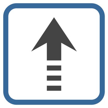 Vektör simgesi bir çerçeve içinde gönder