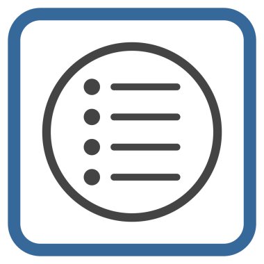 Öğeleri vektör simgesi bir çerçeve içinde