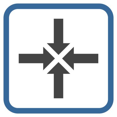 Oklar vektör simgesi bir çerçeve içinde sıkıştırmak