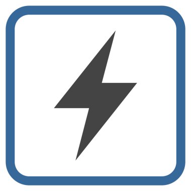 Elektrik Strike vektör simgesi bir çerçeve içinde