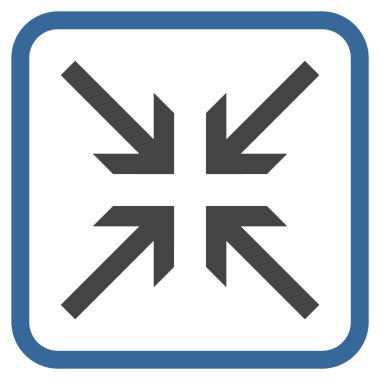 Oklar vektör simgesi bir çerçeve içinde collide