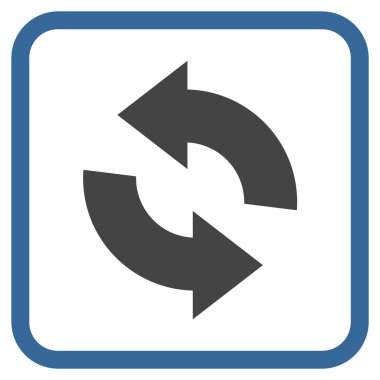 Vektör simgesi bir çerçeve içinde yenileme