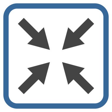 Oklar vektör simgesi bir çerçeve içinde sıkıştırmak