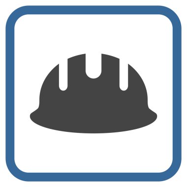 Oluşturucu işçisi vektör simgesi bir çerçeve içinde