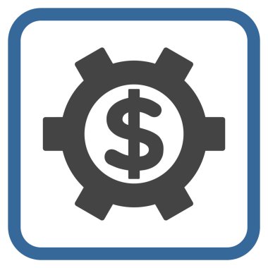 Mali Ayarlar vektör simgesi bir çerçeve içinde