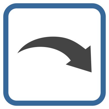 Vektör simgesi bir çerçeve içinde Yinele