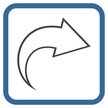 Vektör simgesi bir çerçeve içinde Yinele