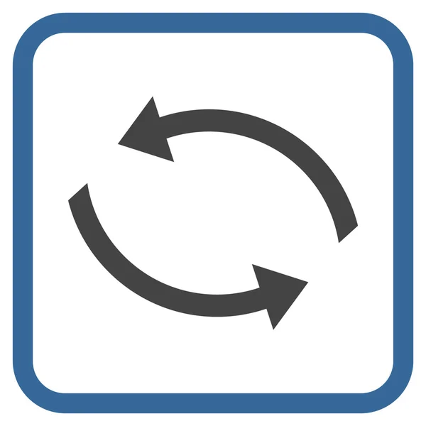 Austausch von Pfeilen Vektor-Symbol in einem Rahmen — Stockvektor