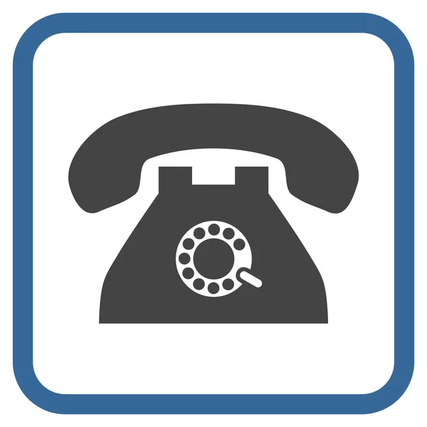 Pulse telefon wektor ikona w ramce — Wektor stockowy
