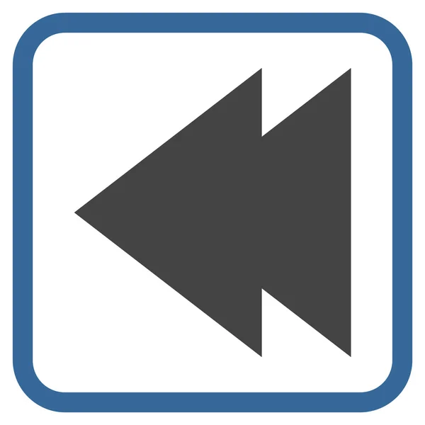Spostare l'icona vettoriale sinistra in una cornice — Vettoriale Stock