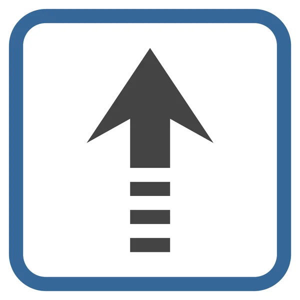 Stuur Vector Icon In een Frame — Stockvector