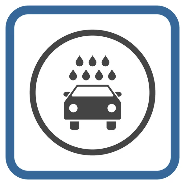 Car Shower Vector Icon In a Frame — Stockvector