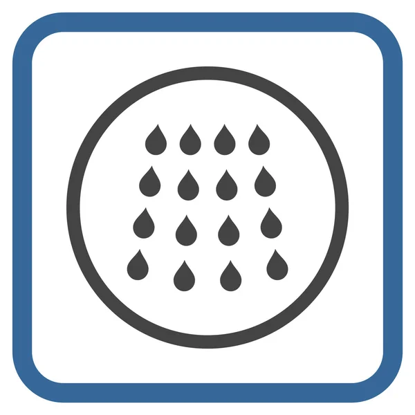 Drops Vector Icon In a Frame — Stock Vector