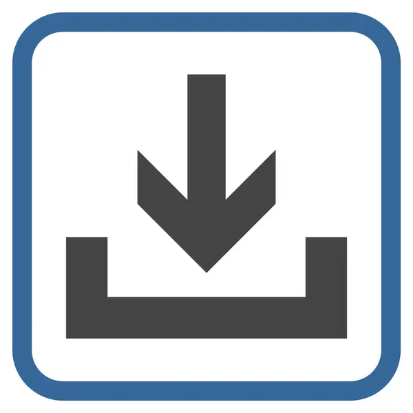 Downloads Vektor-Symbol in einem Rahmen — Stockvektor