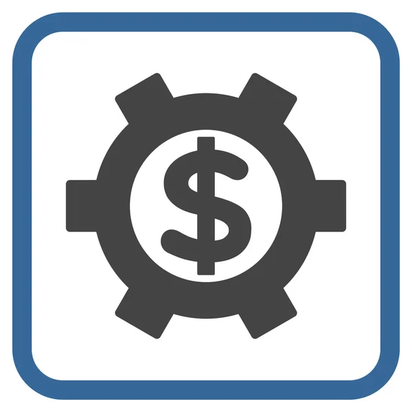 Financiële instellingen Vector Icon In een Frame — Stockvector