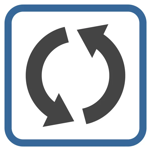 Vektor-Symbol in einem Rahmen recyceln — Stockvektor