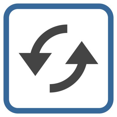 Vektör simgesi bir çerçeve içinde yenileme