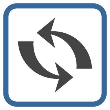 Vektör simgesi bir çerçeve içinde yenileme