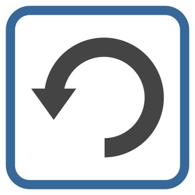 Vektör simgesi bir çerçeve içinde aşağı Döndür