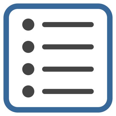 Öğeleri vektör simgesi bir çerçeve içinde