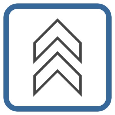 Vektör simgesi bir çerçeve içinde yukarı kayması