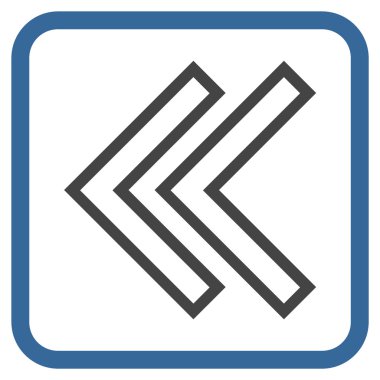 Shift Sol vektör simgesi bir çerçeve içinde