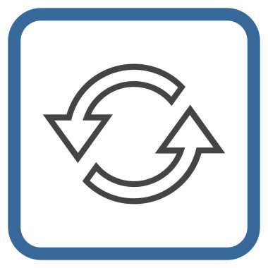 Eşitleme oklar bir çerçeve içinde simge vektör