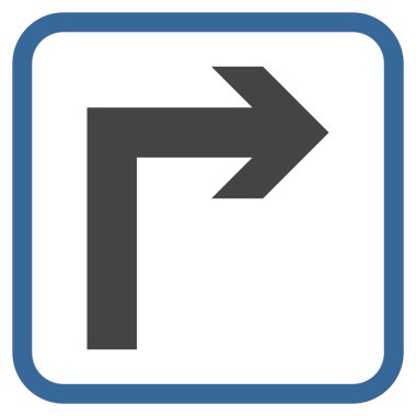 Doğru vektör simge bir çerçevede açmak