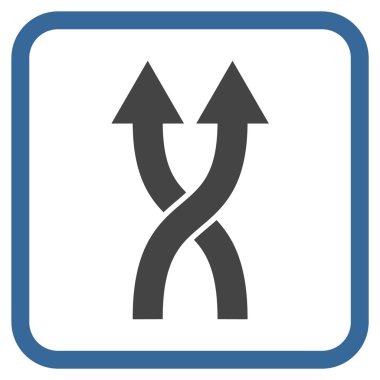 Vektör simge yukarı okları bir çerçevede shuffle