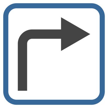 Doğru vektör simge bir çerçevede açmak