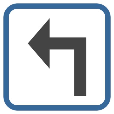 Sol vektör simge bir çerçevede açmak