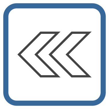 Shift Sol vektör simgesi bir çerçeve içinde