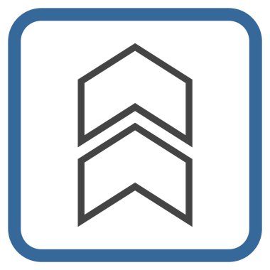 Vektör simgesi bir çerçeve içinde yukarı kayması