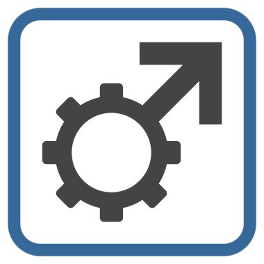 Teknolojik Potence vektör simgesi bir çerçeve içinde