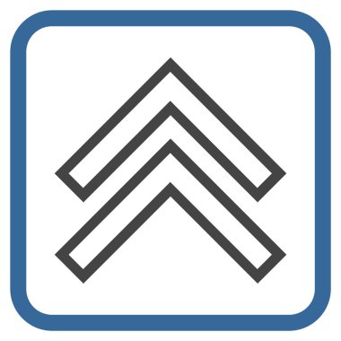 Vektör simgesi bir çerçeve içinde yukarı kayması