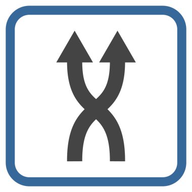 Vektör simge yukarı okları bir çerçevede shuffle