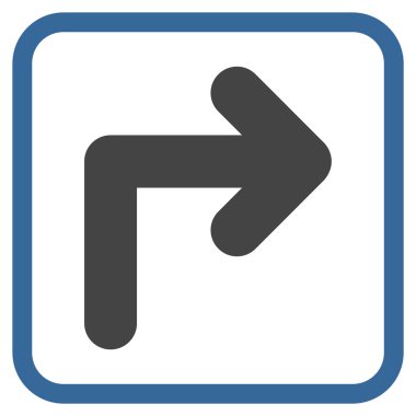 Doğru vektör simge bir çerçevede açmak