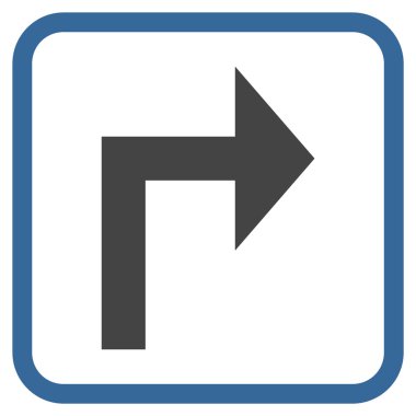 Doğru vektör simge bir çerçevede açmak